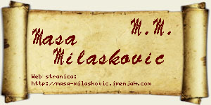 Maša Milašković vizit kartica